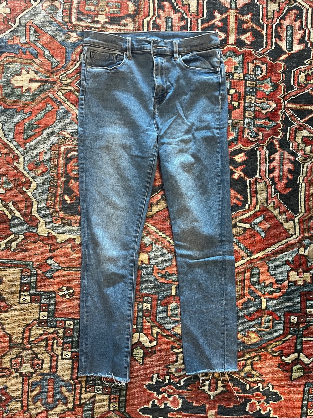 BDG 29W Twig High Rise - Classic High-Rise Straight Leg Denim Jeans - Blue